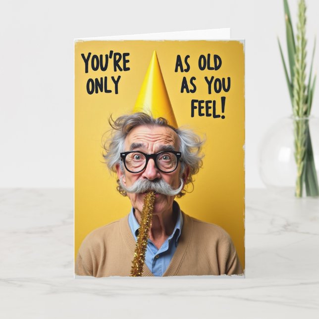 Carte d'anniversaire joyeuse et intemporelle (Devant)