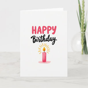 Carte d'anniversaire joyeuse et lumineuse
