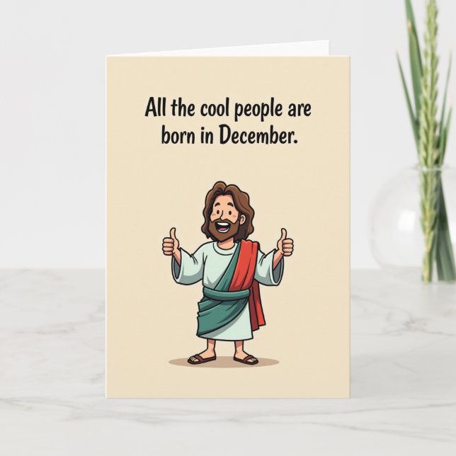 Carte d'anniversaire Joyeuse Figure (Devant)