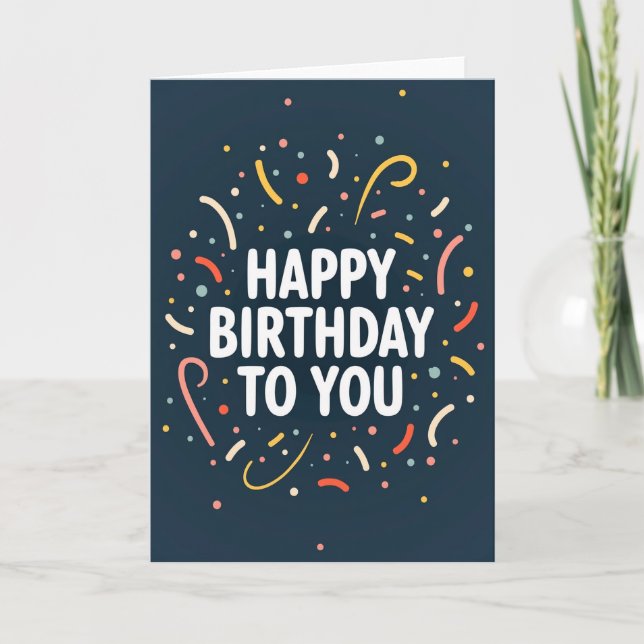 Carte d'anniversaire Joyeuse Giclée (Devant)