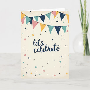 Carte d'anniversaire Joyeuse Guirlande