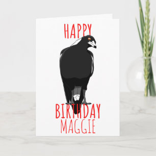 Carte d'anniversaire joyeuse magpie australienne