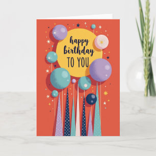 Carte d'anniversaire Joyeuse Orb
