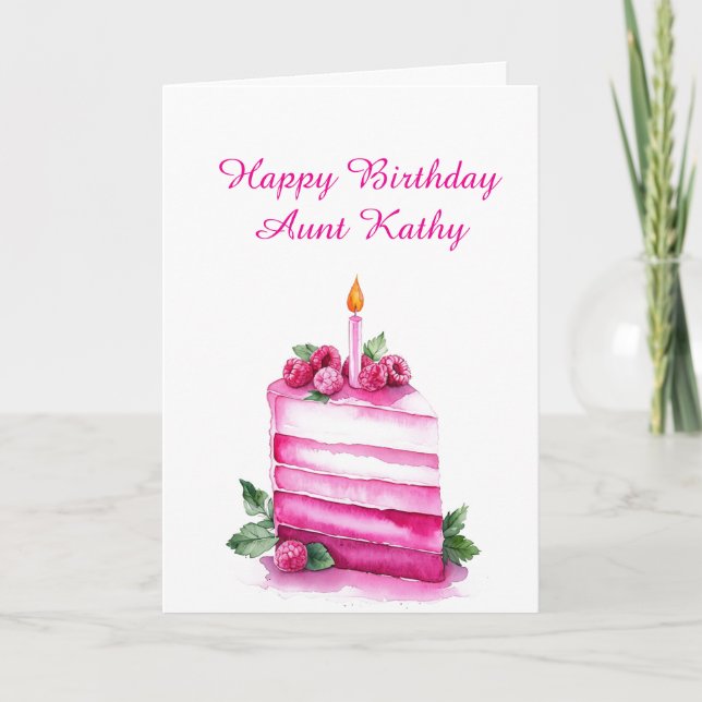 Carte d'anniversaire joyeuse personnalisée pour ta (Devant)
