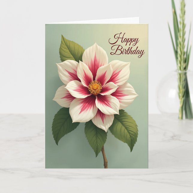 Carte d'anniversaire Joyeuse Pétales (Devant)