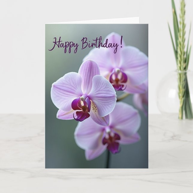 Carte d'anniversaire Joyeuse Pétales d'Art (Devant)