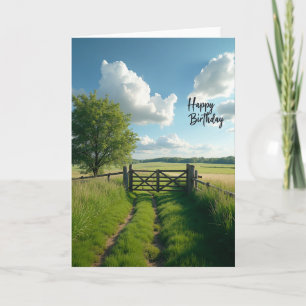 Carte d'anniversaire Joyeuse Porte de Chemin