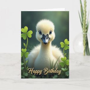 Carte d'anniversaire joyeuse pour bébé animal
