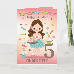 Carte d'anniversaire joyeuse pour fille Ajouter
