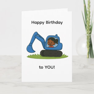 Carte d'anniversaire joyeuse pour fille avec dessi