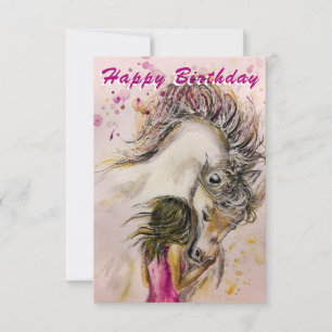 Carte d'anniversaire joyeuse pour les filles et le