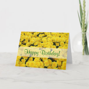 Carte d'anniversaire joyeuse pour les mamans jaune