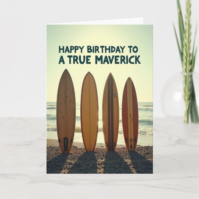 Carte d'anniversaire joyeuse pour les planches de  (Devant)