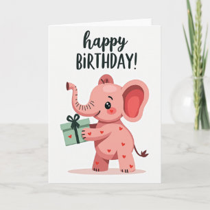 Carte d'anniversaire Joyeuse Rose