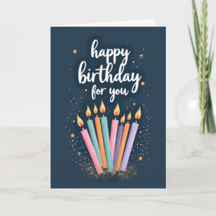 Carte d'anniversaire joyeuse ventilée