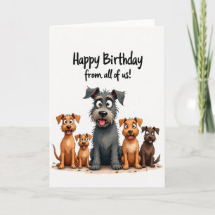 Carte d'anniversaire Joyeux Amis Chiens