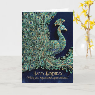 Carte d'anniversaire Joyeux Anniversaire au plumag