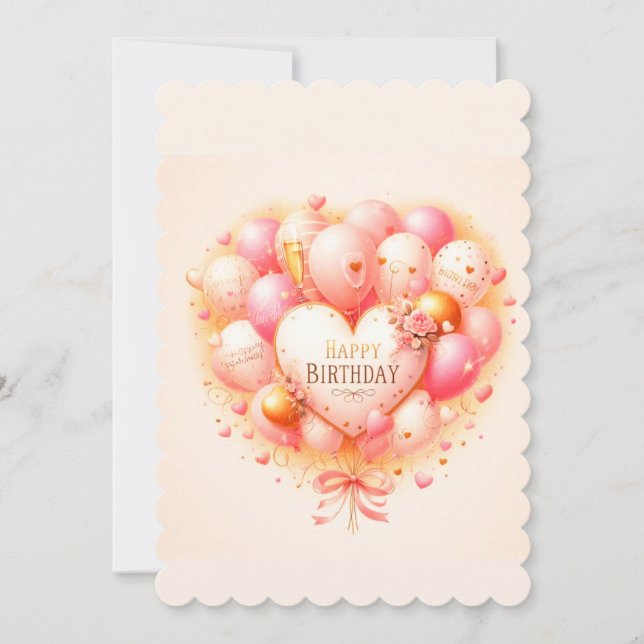 Carte d'anniversaire Joyeux Anniversaire avec ball (Devant)