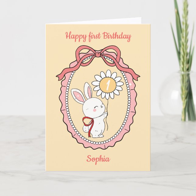 Carte d'anniversaire Joyeux Anniversaire avec Lapi (Devant)