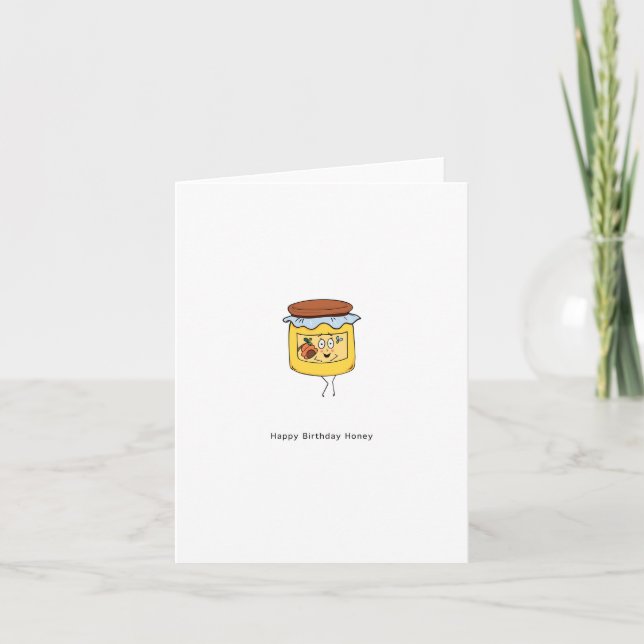 Carte d'anniversaire, Joyeux Anniversaire Chérie,  (Devant)