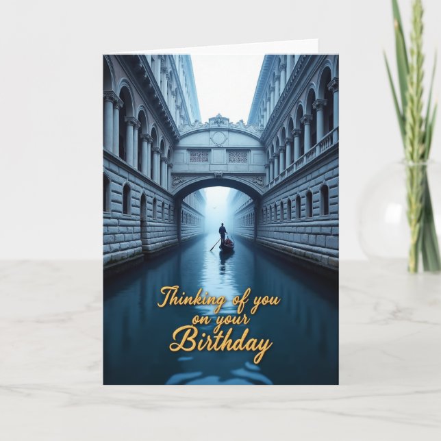 Carte d'anniversaire Joyeux Canal (Devant)