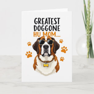 Carte d'anniversaire joyeux chien rayé
