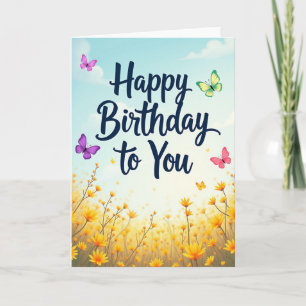 Carte d'anniversaire Joyeux Ciel