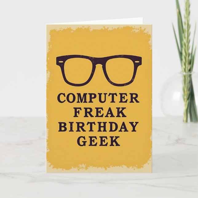 Carte d'anniversaire Joyeux Lunettes (Devant)