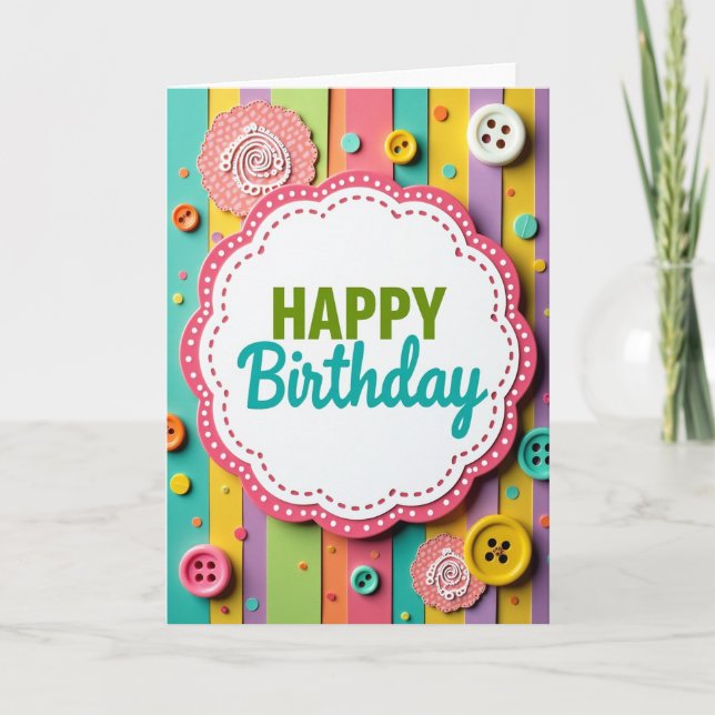 Carte d'anniversaire Joyeux Nuage (Devant)