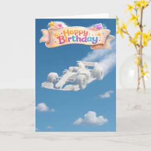 Carte d'anniversaire joyeux pour le pilote de cour