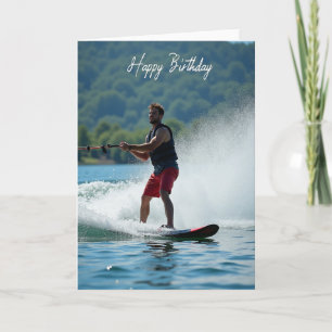 Carte d'anniversaire Joyeux Sports Nautiques