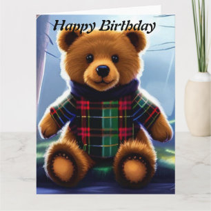 Carte d'anniversaire Joyeux Teddy Bear