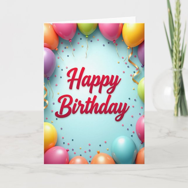 Carte d'anniversaire Jubilant Sphere (Devant)