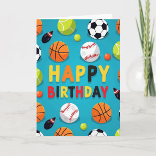 Carte d'anniversaire Jubilant Sports Art