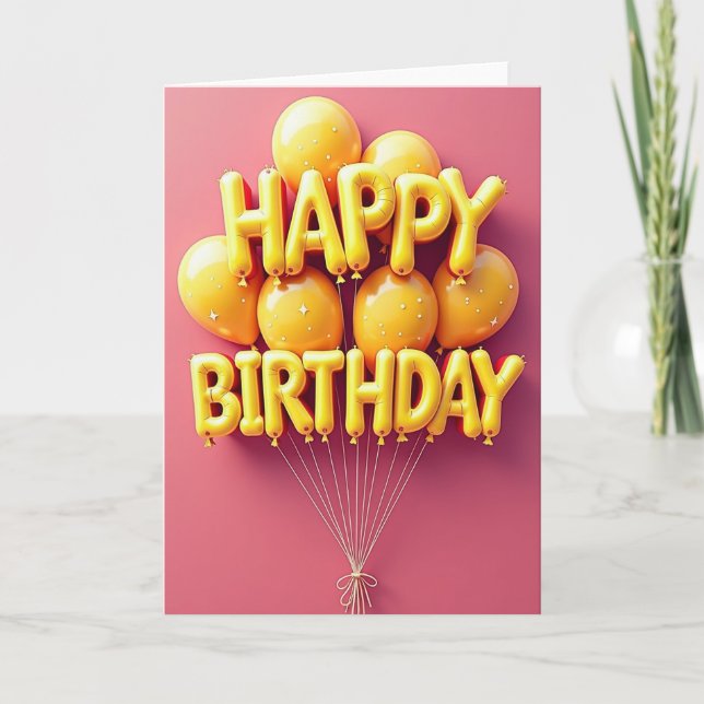 Carte d'anniversaire Jubilant Star (Devant)