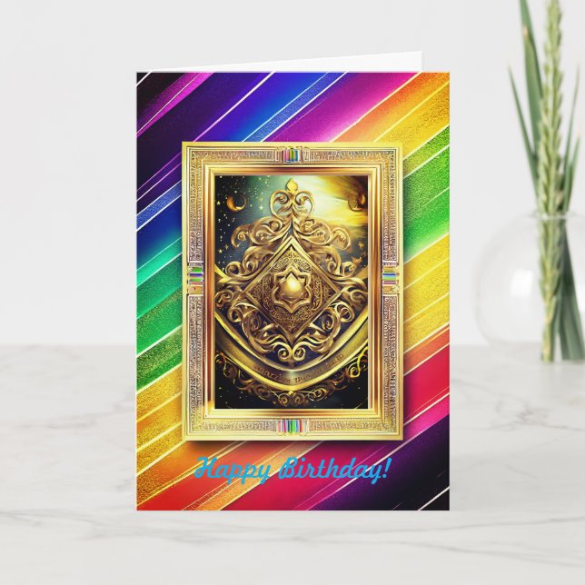 Carte d'anniversaire juive LGBTQ+ (Devant)