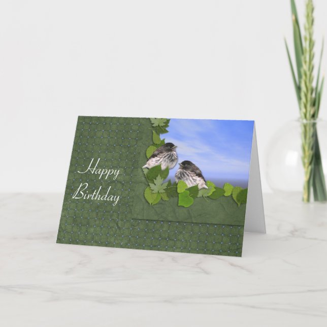 Carte d'anniversaire Junco (Devant)