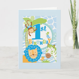 Carte d'anniversaire Jungle First