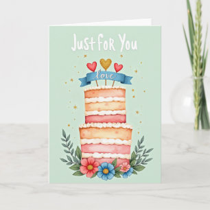 Carte d'anniversaire Just For You