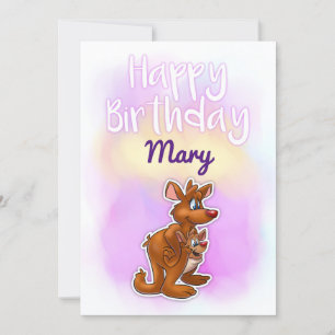 Carte d'anniversaire Kangaroo