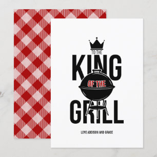 Carte d'anniversaire King Of The Grill Fête des pè