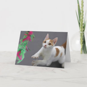 Carte d'anniversaire Kitten par thème pour une cau