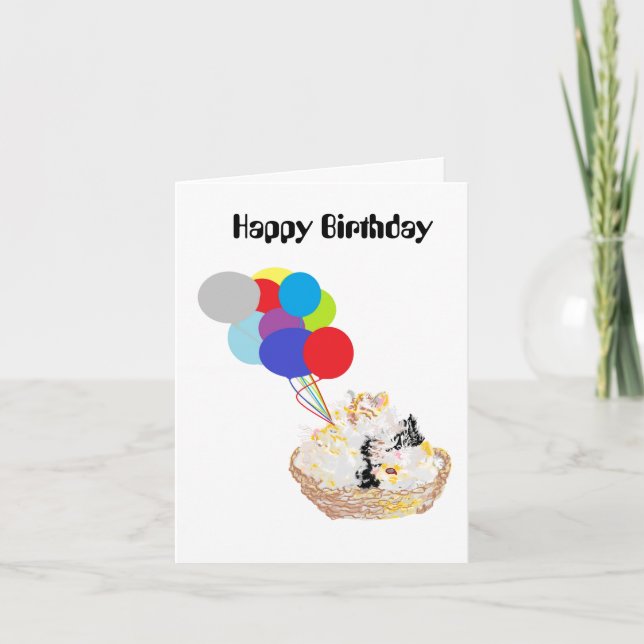 Carte d'anniversaire : Kitty-Love (Devant)