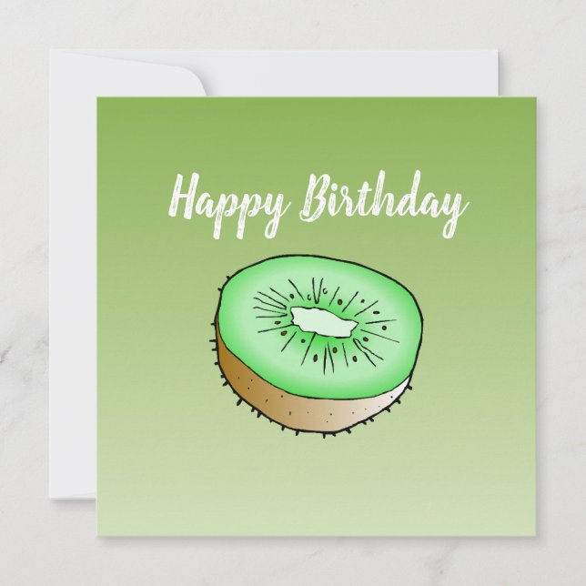 Carte d'anniversaire Kiwi (Devant)