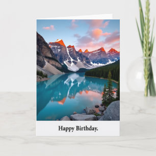 Carte d'anniversaire Lake View
