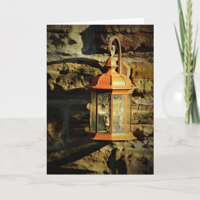 Carte d'anniversaire "Lampe de Jordanie" (Devant)