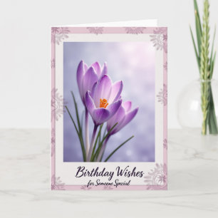 Carte d'anniversaire Lavande en Fleur