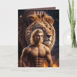 Carte d'anniversaire Leo Male