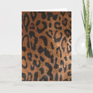 Carte d'anniversaire Leopard