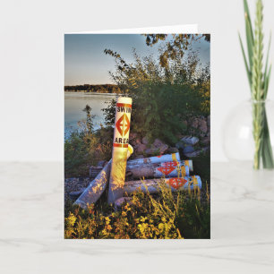 Carte d'anniversaire "Les bouées en hibernation"